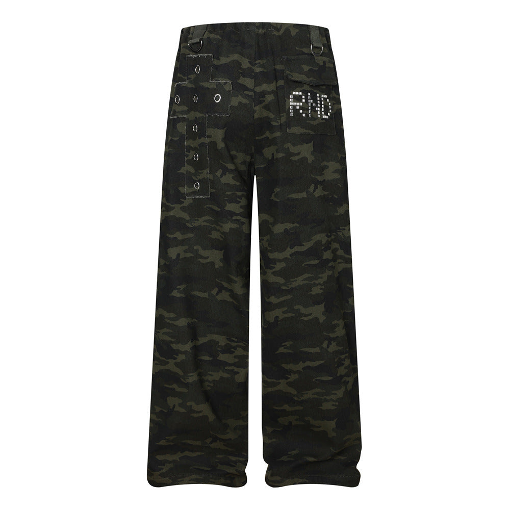 Camouflage workwear pants for men