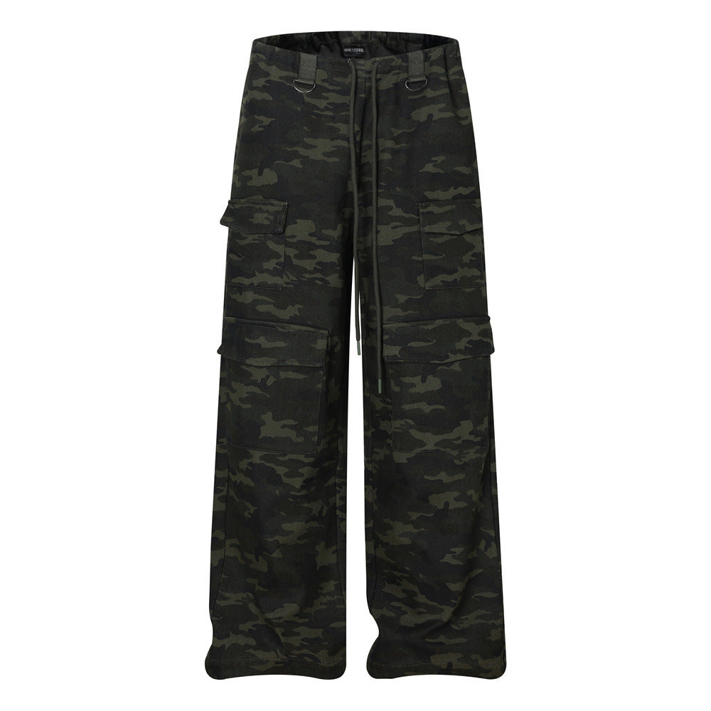 Camouflage workwear pants for men